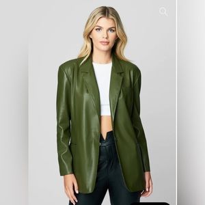 Blank NYC Money Maker Blazer (Color Green, Size S)